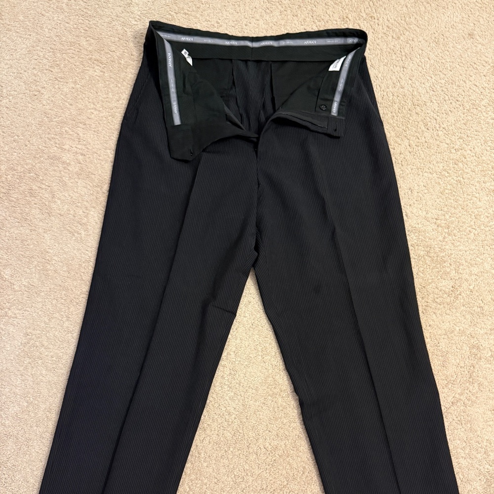 Armani Collezioni Blk/Gry Wool Dress Pants (size 36x28)